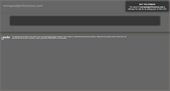 Desktop Screenshot of morspeedperformance.com